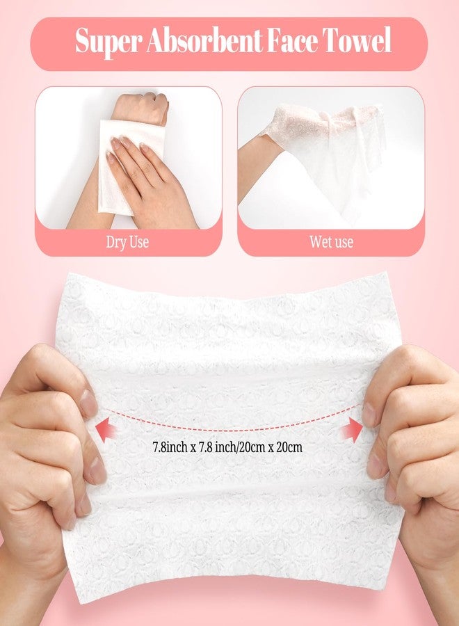 FXKS 800 Count Face Towels,Super Soft and Thick Face Cleansing Towelettes for Sensitive Skin, Disposable Facial Towels for Makeup Removal and Clean Skin,Biodegradable Facial Towel,(8 Box) - Image 2